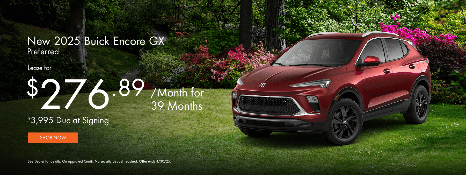 New 2025 Buick Encore GX Preferred Subtext Lease for $276.89 for 39 Months $3,995 Due at Signing
