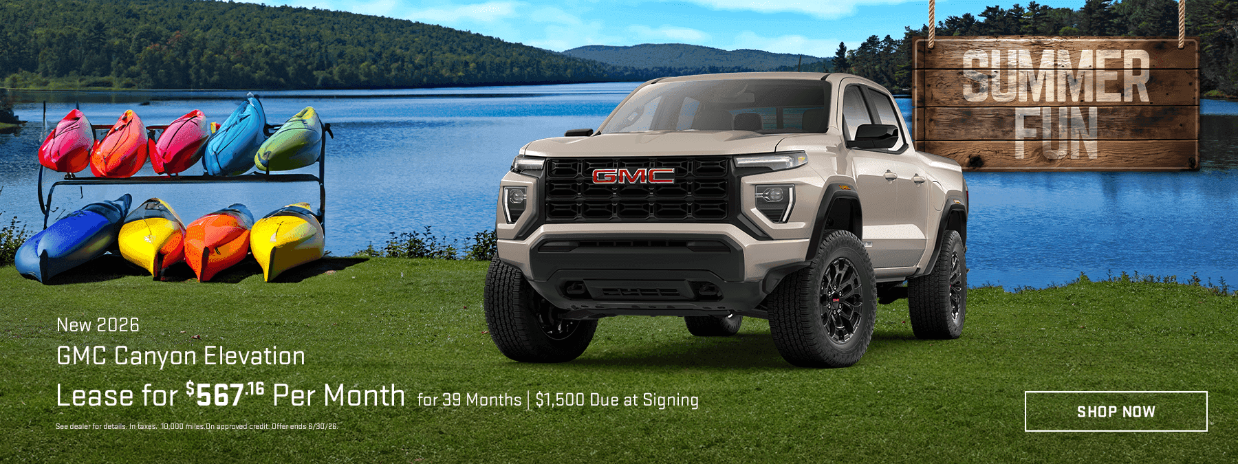 New 2026 GMC Canyon Elevation