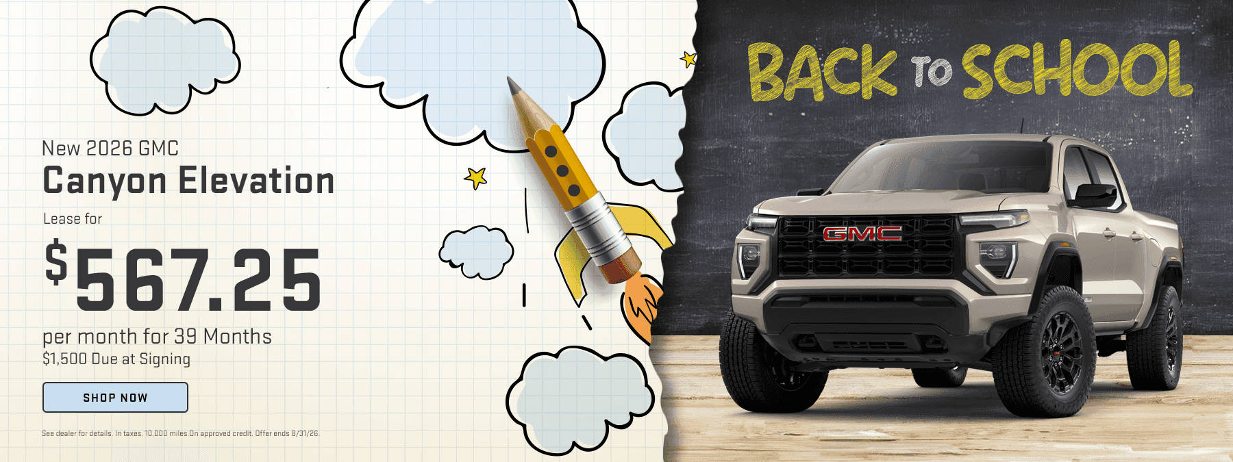 New 2026 GMC Canyon Elevation