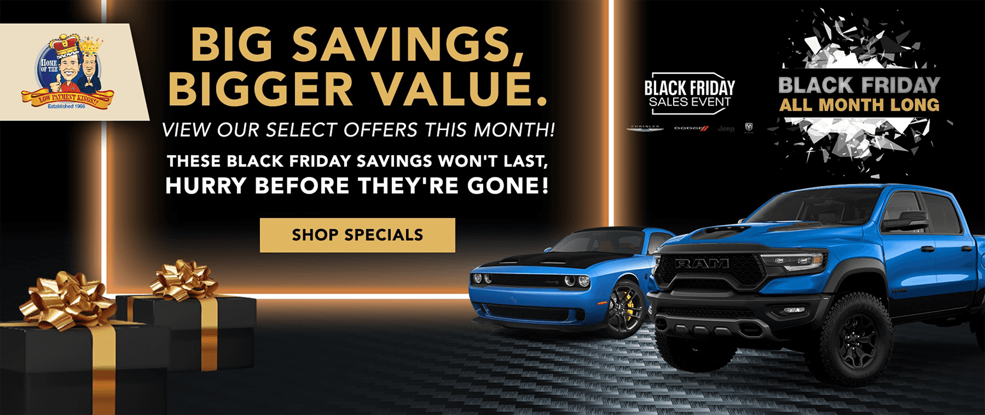 Black Friday Sales Event Big Savings Bigger Value with the Low Payment Kings