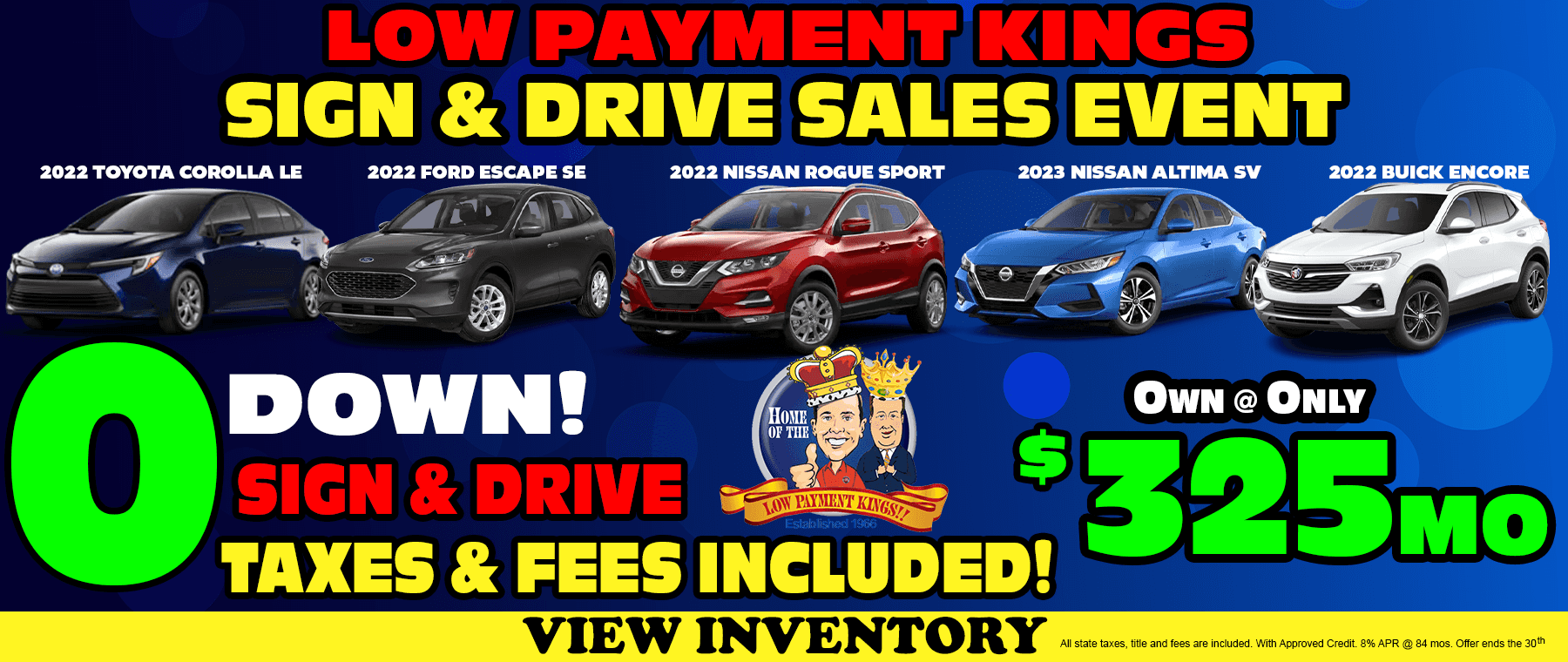 SIGN & DRIVE 325MO JAN 2025 BANNER