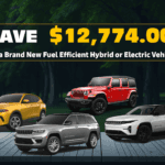 Save $12,774 on a Brand New Fuel Efficient Hybrid or Electric Vehicle