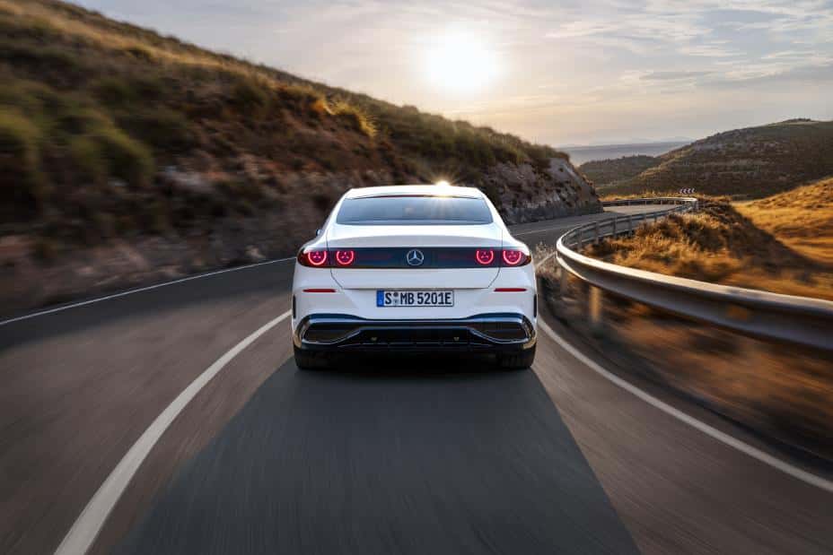 2027-Electric-C-Class-back-Tail-Lights-Driving