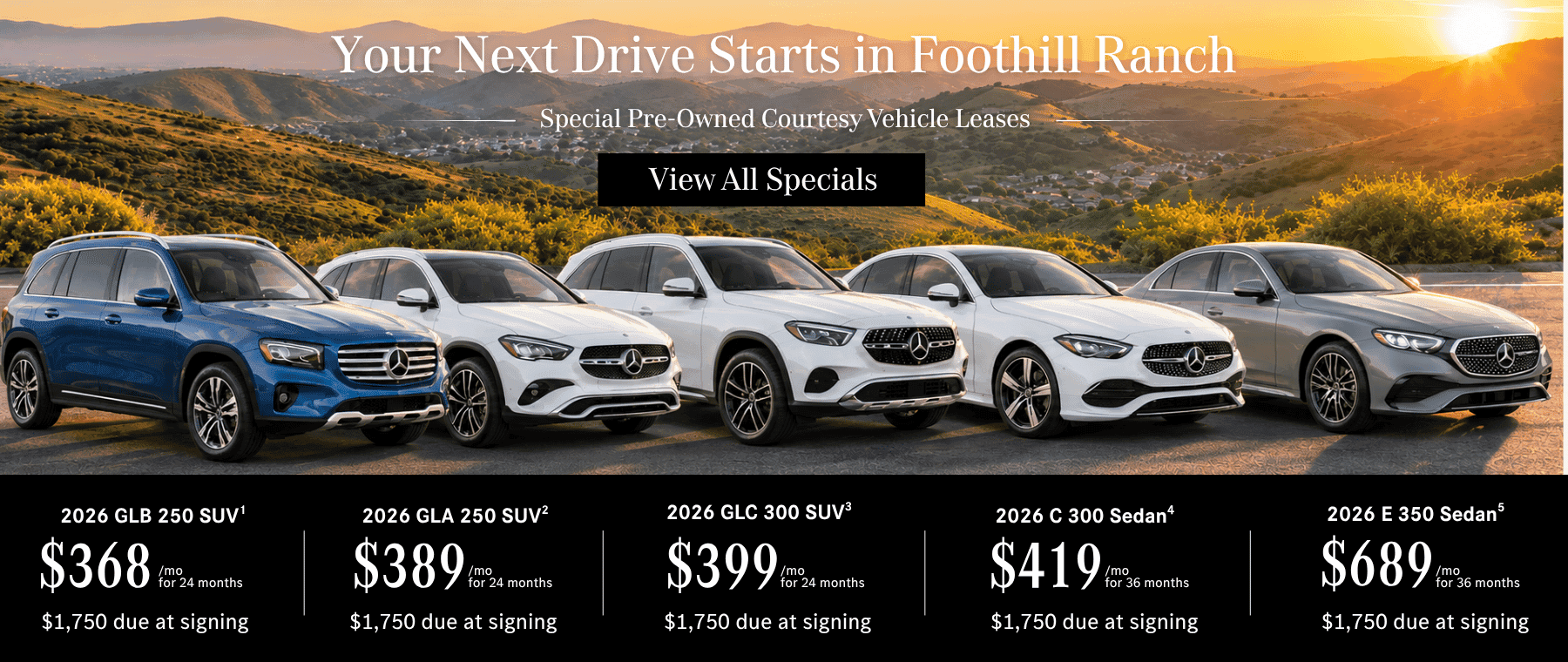 Mercedes-Benz Special Offers