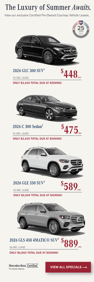 Mercedes-Benz of Foothill Ranch CVP Specials for July