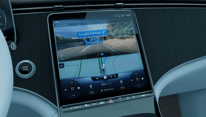 EQE SUV Interior Navigation
