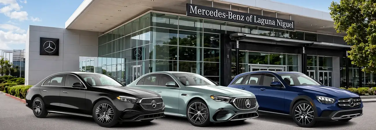 E-Class Family Outside Mercedes-Benz of Laguna Niguel