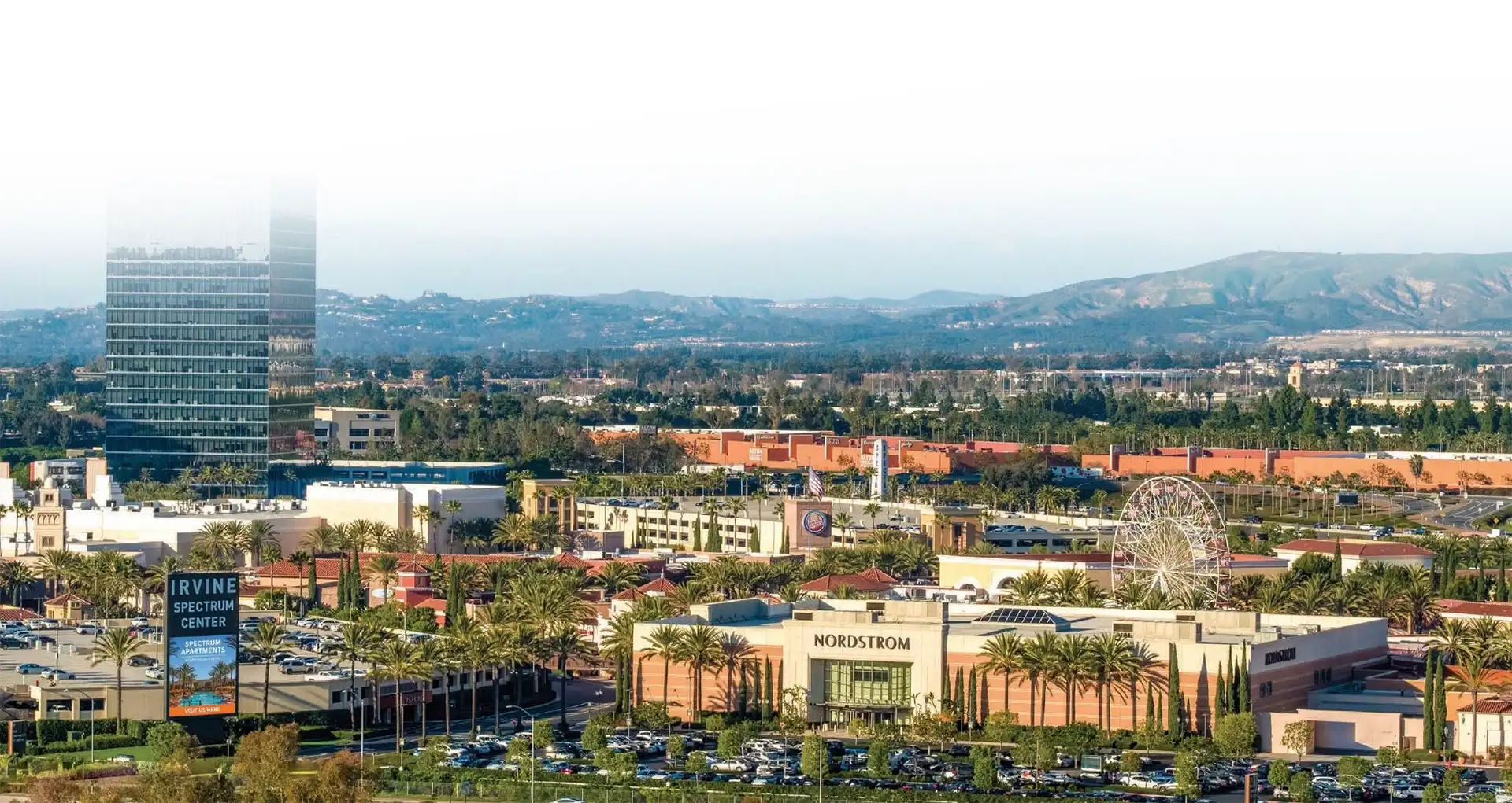 Irvine Spectrum Center Aerial Drone Shot