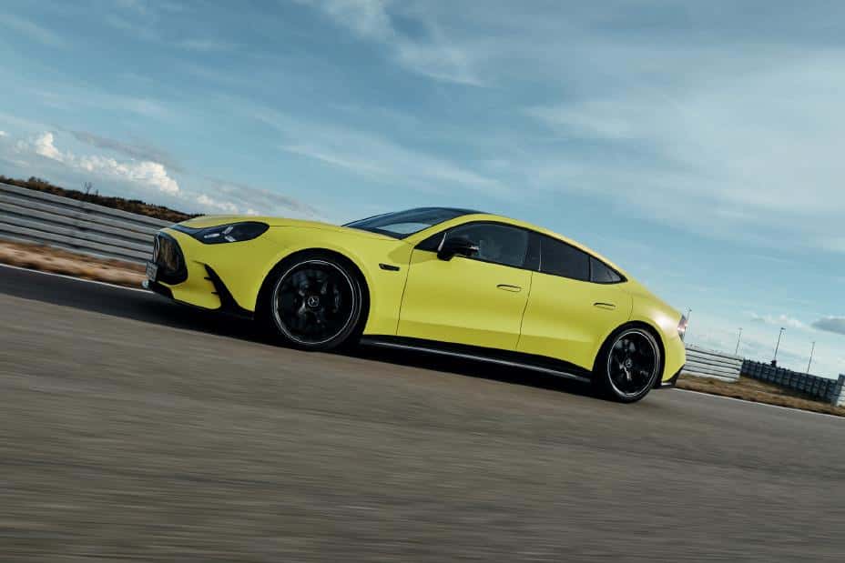2027-Mercedes-AMG-GT-4-Door-Coupe-Driving-Track-Driver-Side