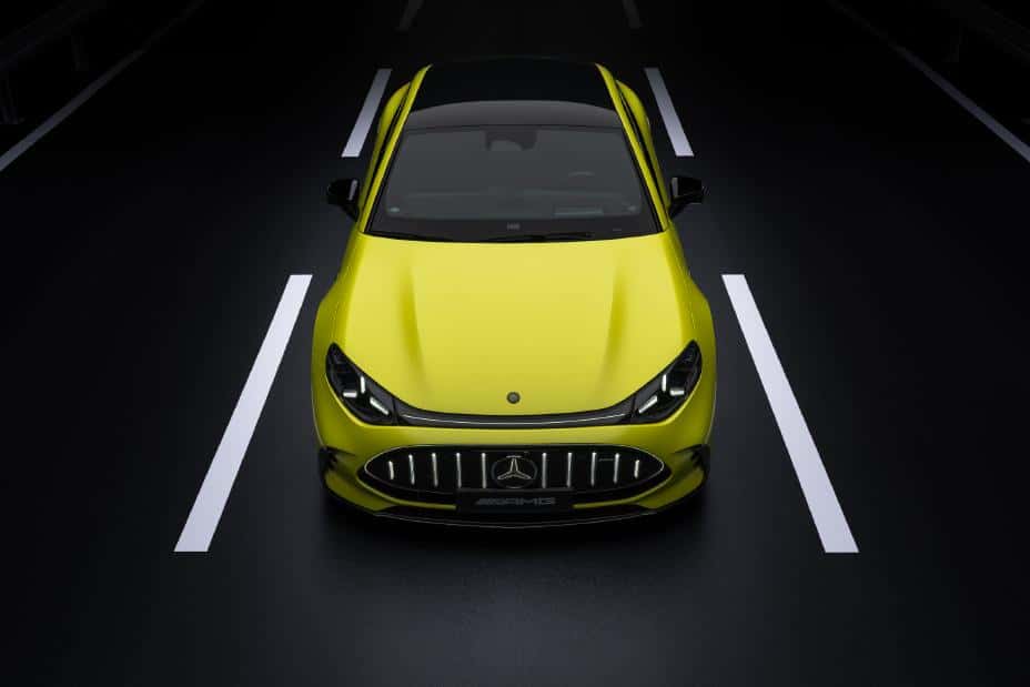 2027-Mercedes-AMG-GT-4-Door-Coupe-Parked-Overheard