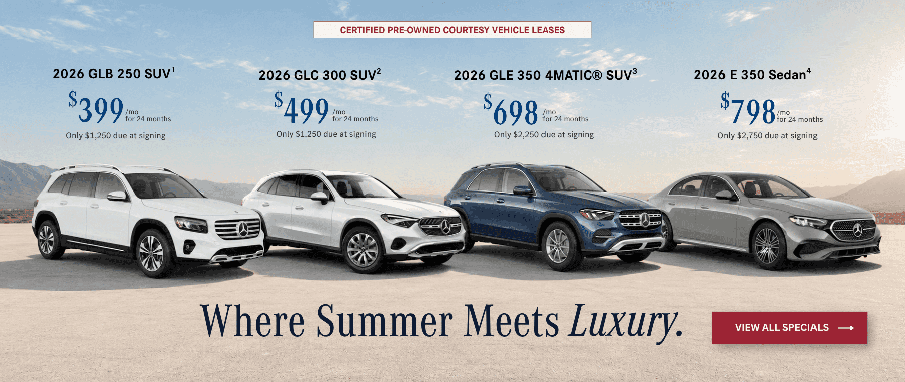 Mercedes-Benz Lease Specials