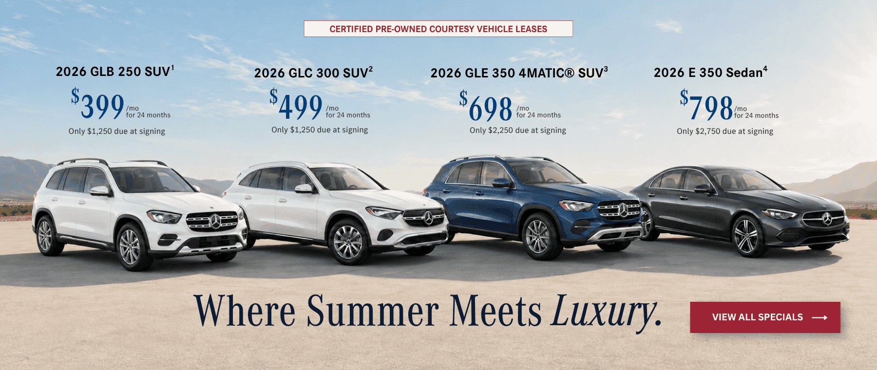 Mercedes-Benz Lease Specials