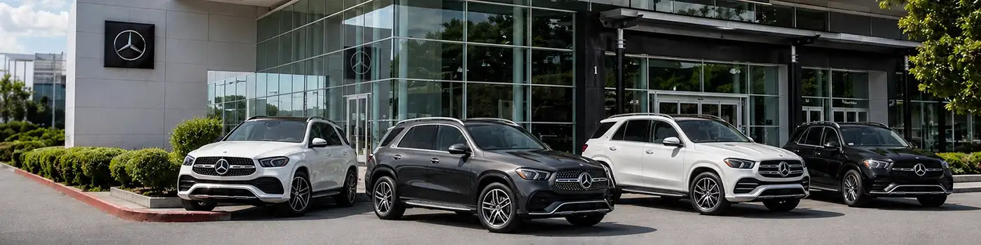 Mercedes-Benz SUV Lineup infront of Mercedes-Benz of Laguna Niguel