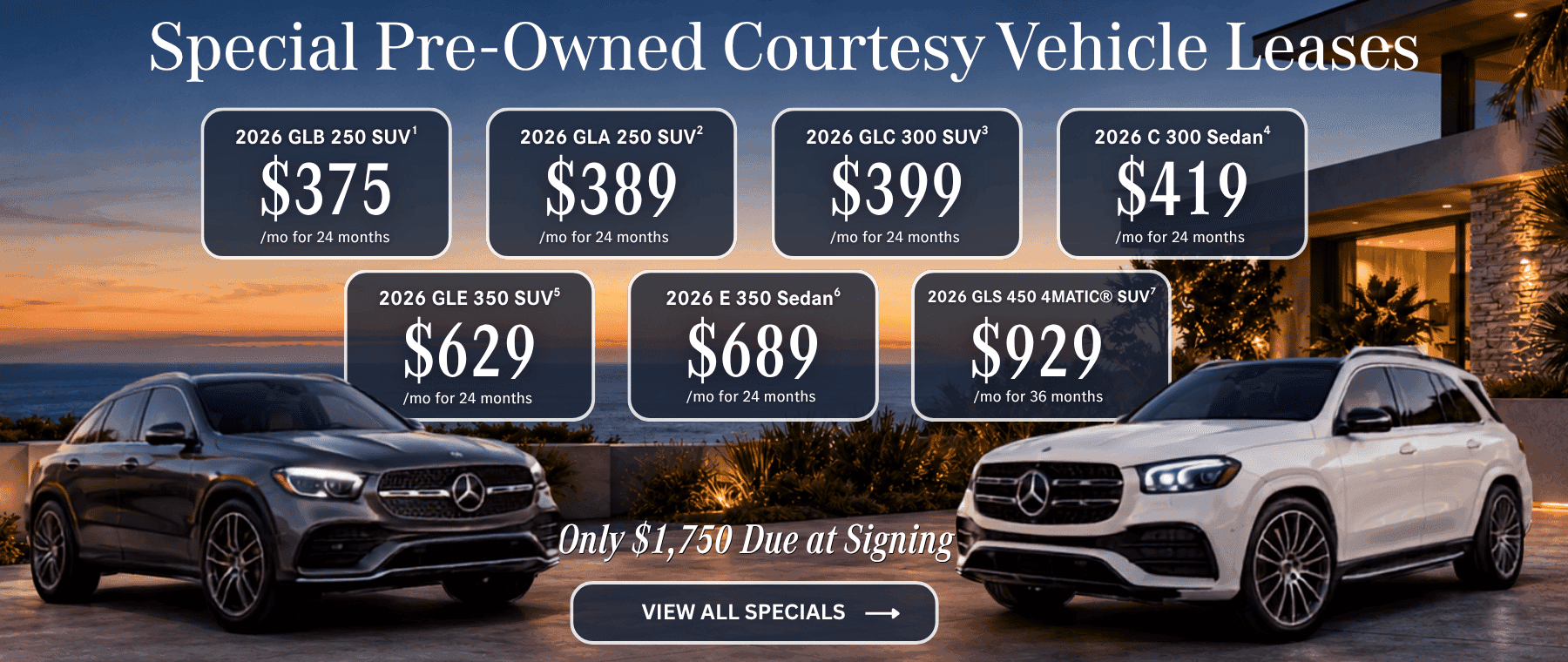 Mercedes-Benz Special Offers