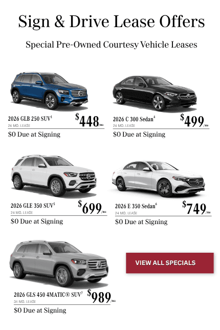 Sign & Drive Lease Offers at Mercedes-Benz of Laguna Niguel