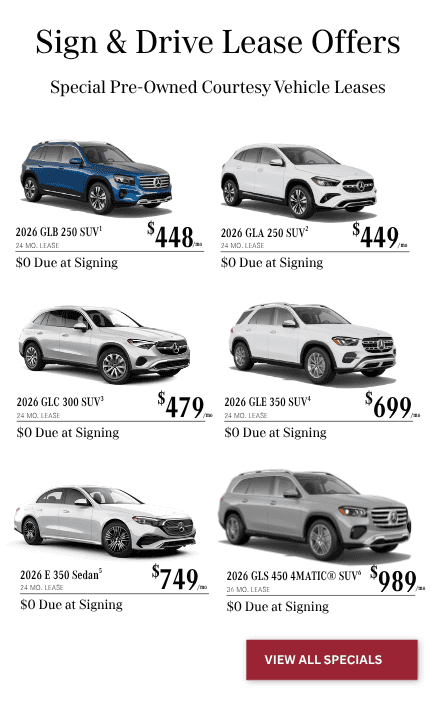 Sign & Drive Lease Offers at Mercedes-Benz of Laguna Niguel