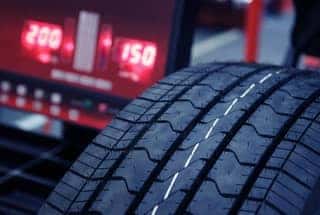 Close up of tire