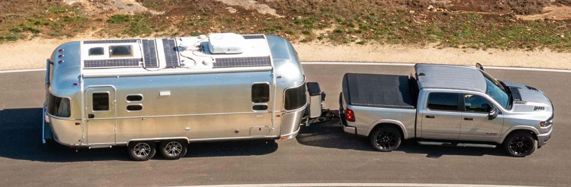 RAM Truck towing a trailer