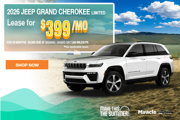 Jeep Grand Cherokee Monthly Offers