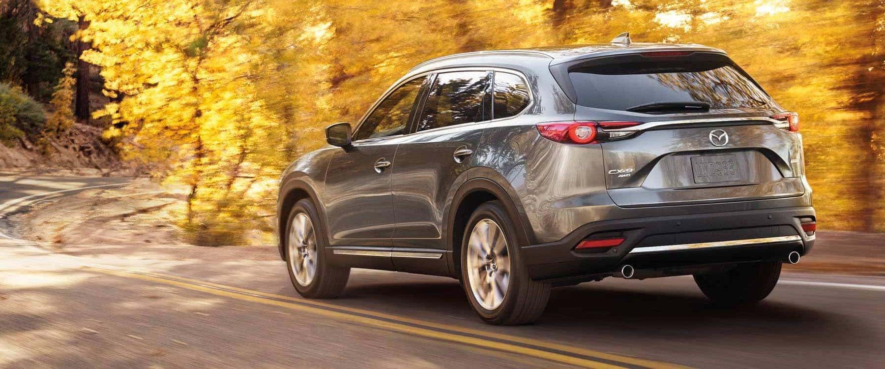 2018 Mazda CX-9 AWD Driving Through Curved Wooded Roads