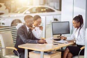 Financing a car.