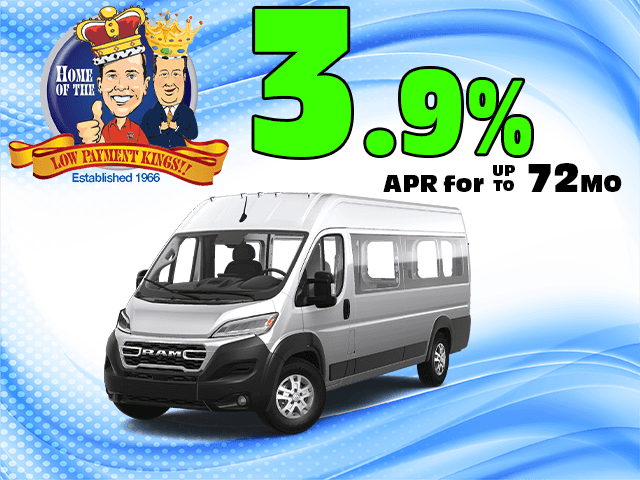 2024 RAM Promaster 3.9% for up to 72 mo