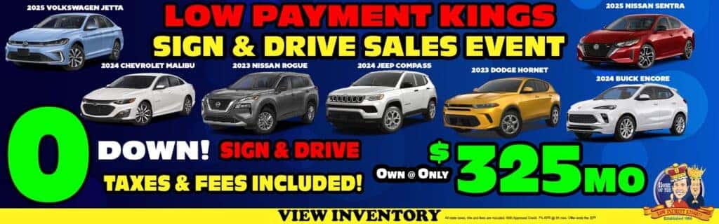 0 Down! Sign & Drive! Own @ Only $325 mo