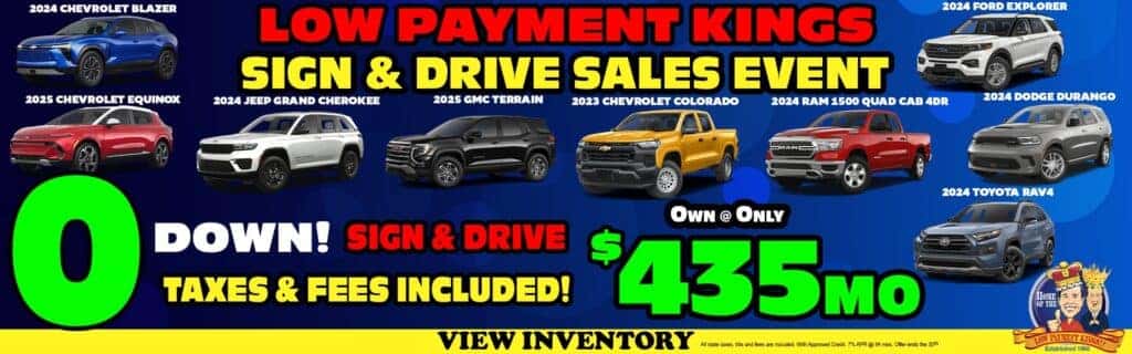 0 Down! Sign & Drive! Own @ Only $435 mo!