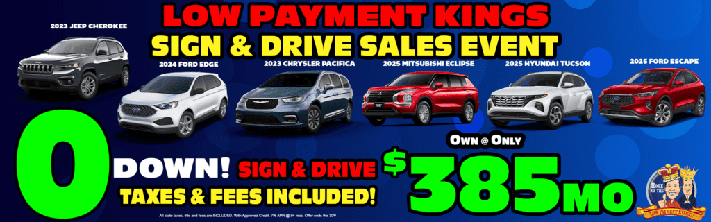 0 Down! Sign & Drive! Own @ Only $385 mo