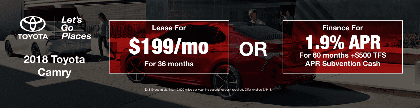 CamryMay 2018 Offer CamryMay 2018 Offer
