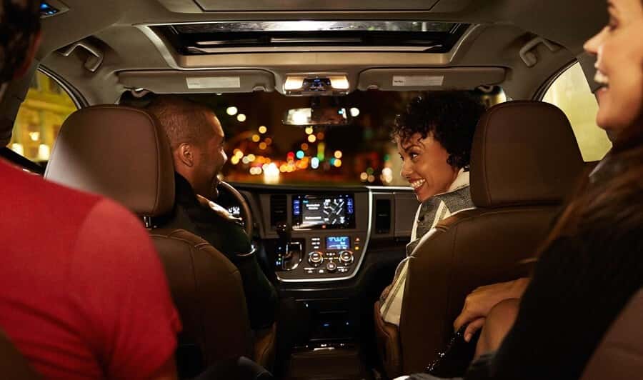 2017 Toyota Sienna with passengers
