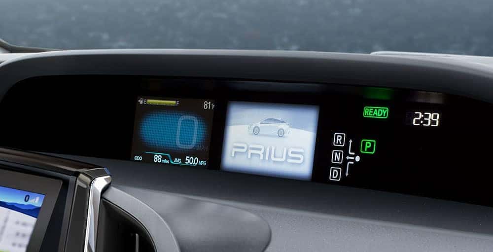 2018 Toyota Prius dash information
