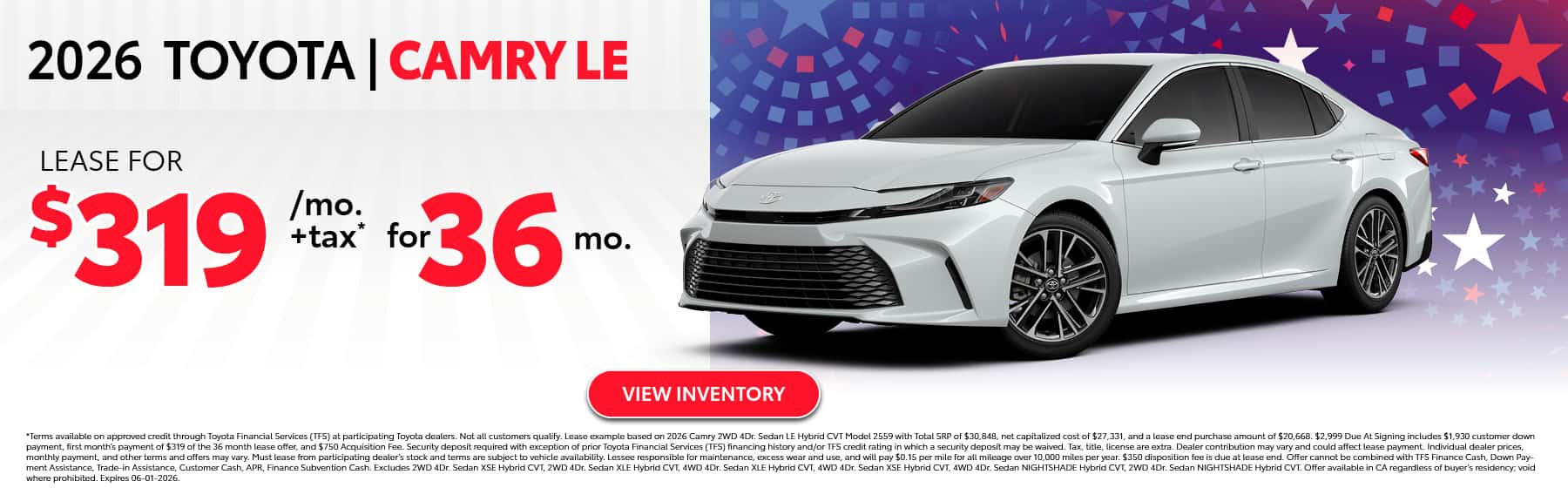 camry lease