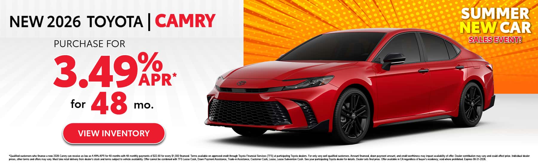 Camry APR