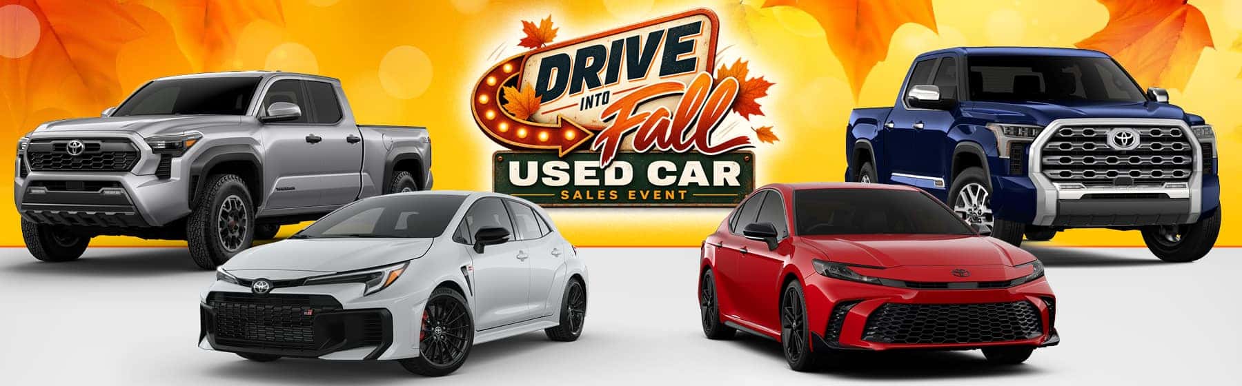 drive into fall sale