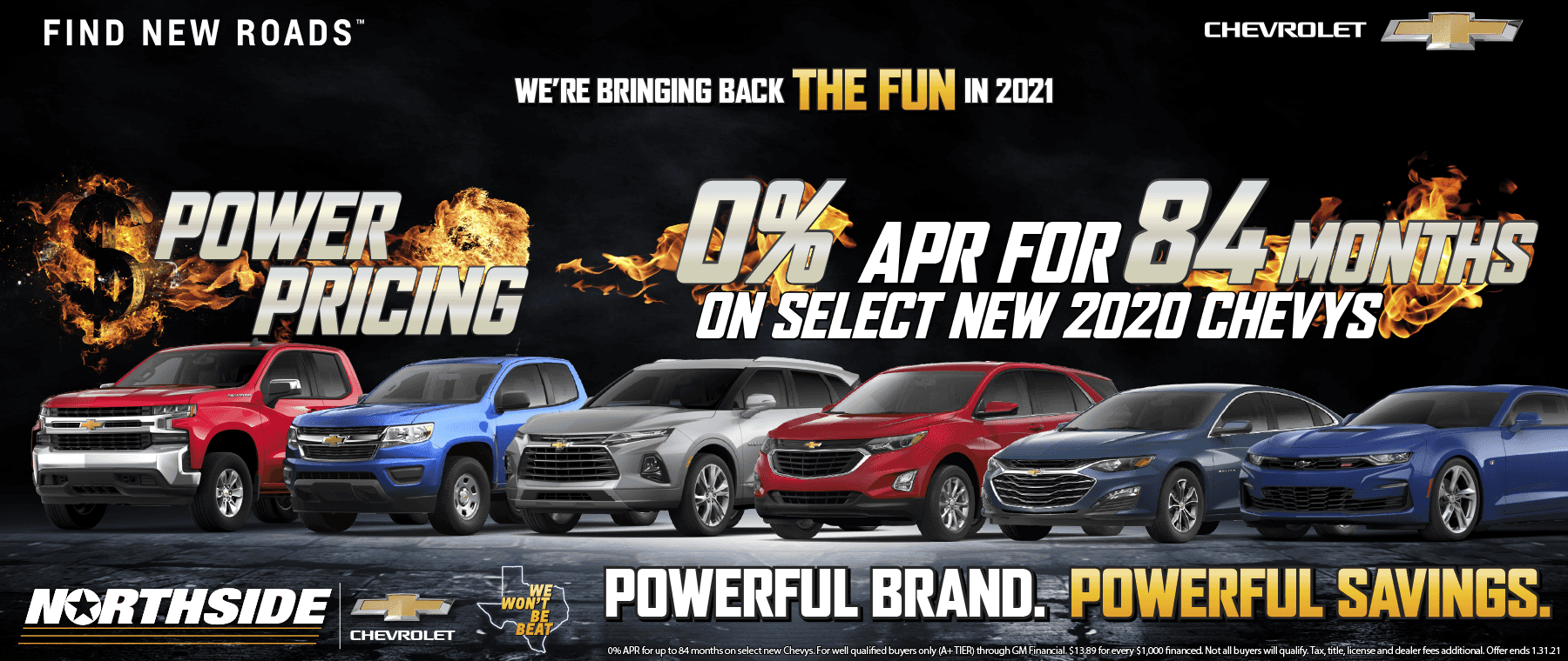 2021 Chevy Power Pricing