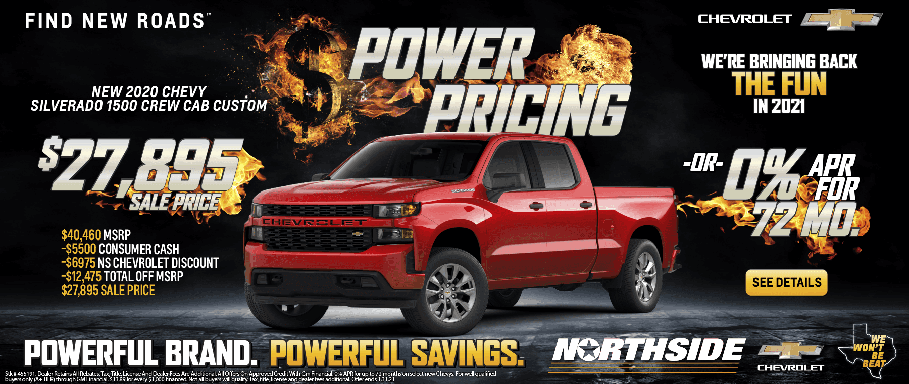 NS Chevy Silverado Power Pricing