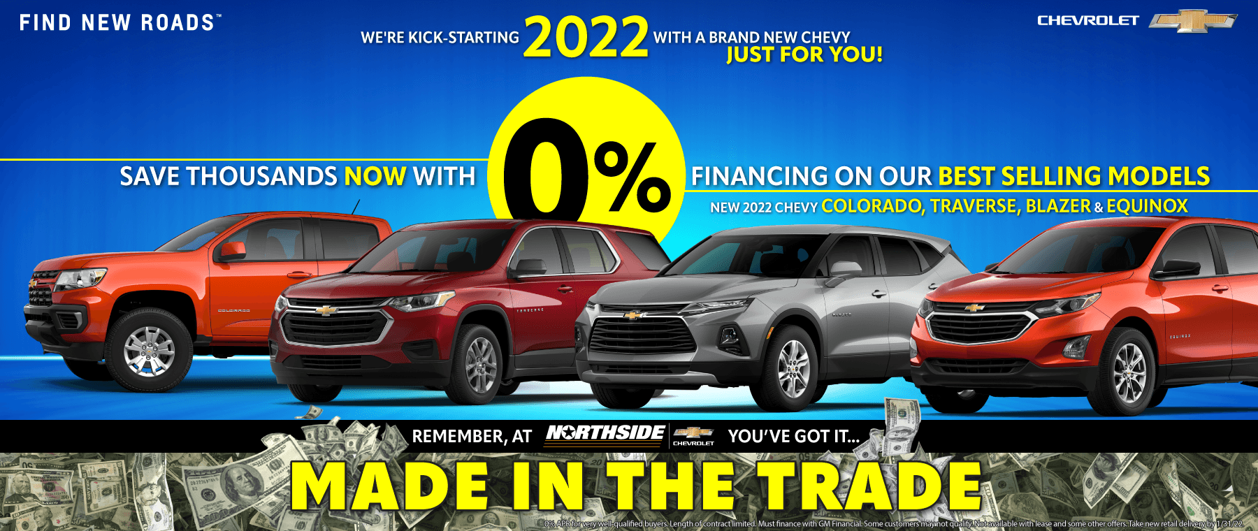 2022 New Chevy 0% Financing