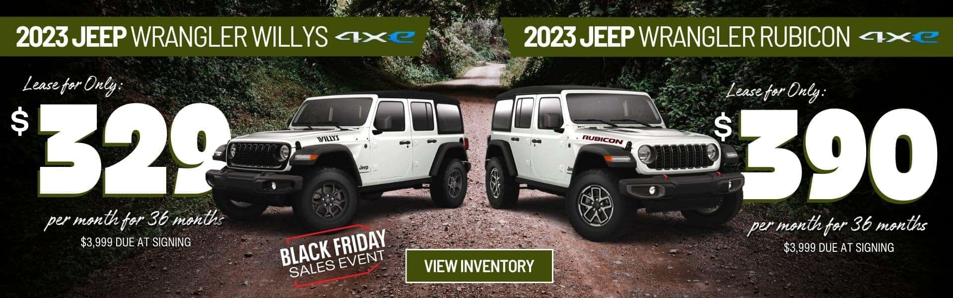 2023 JEEP WRANGLER WILLYS & 2023 JEEP WRANGLER RUBICON NOV23