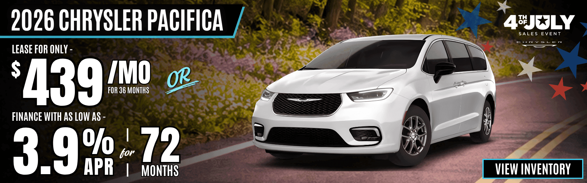 chrysler pacifica lease apr offer july26