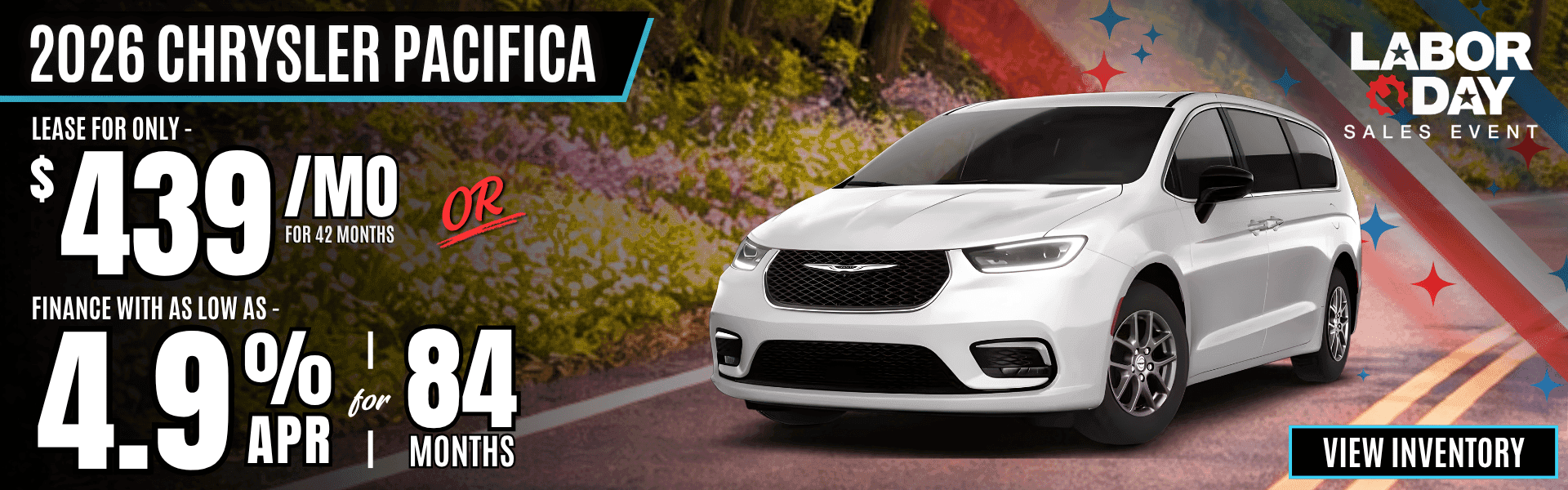 2026 chrysler pacifica lease finance offer