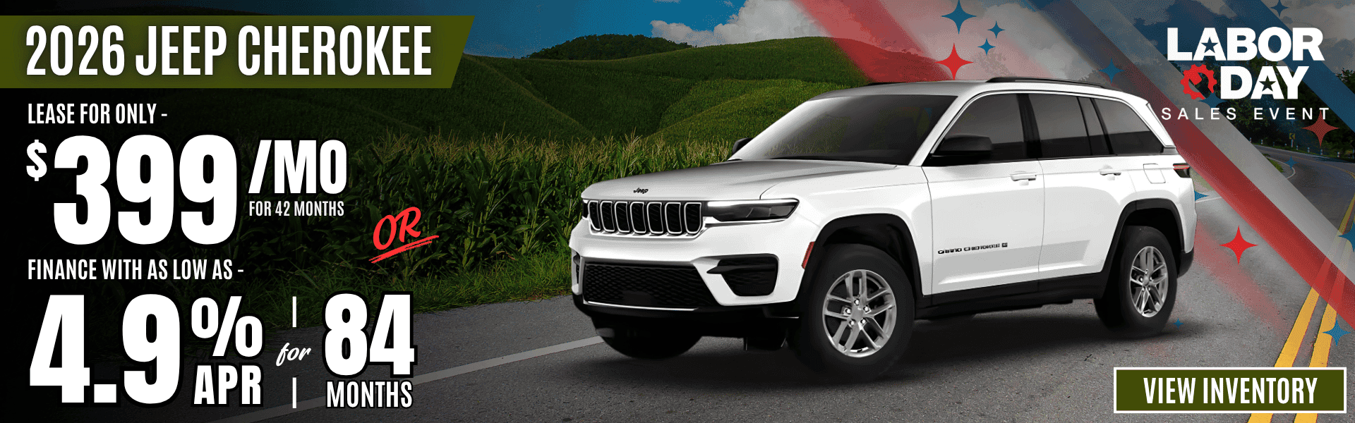 2026 jeep cherokee lease finance offer