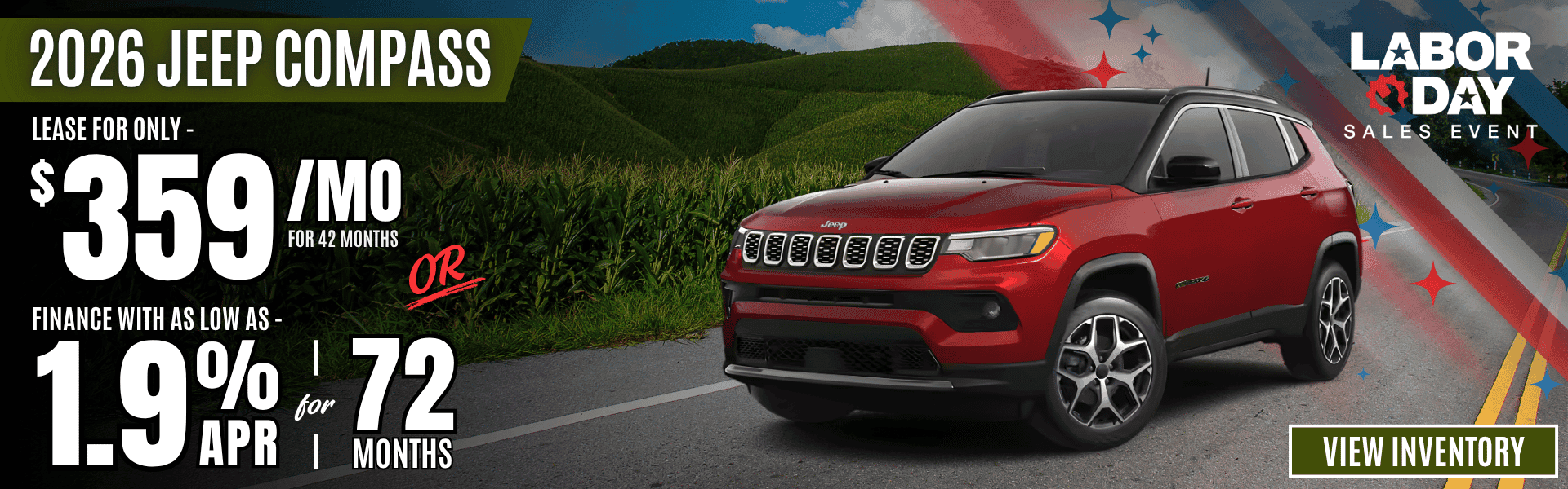 2026 jeep compass lease finance offer