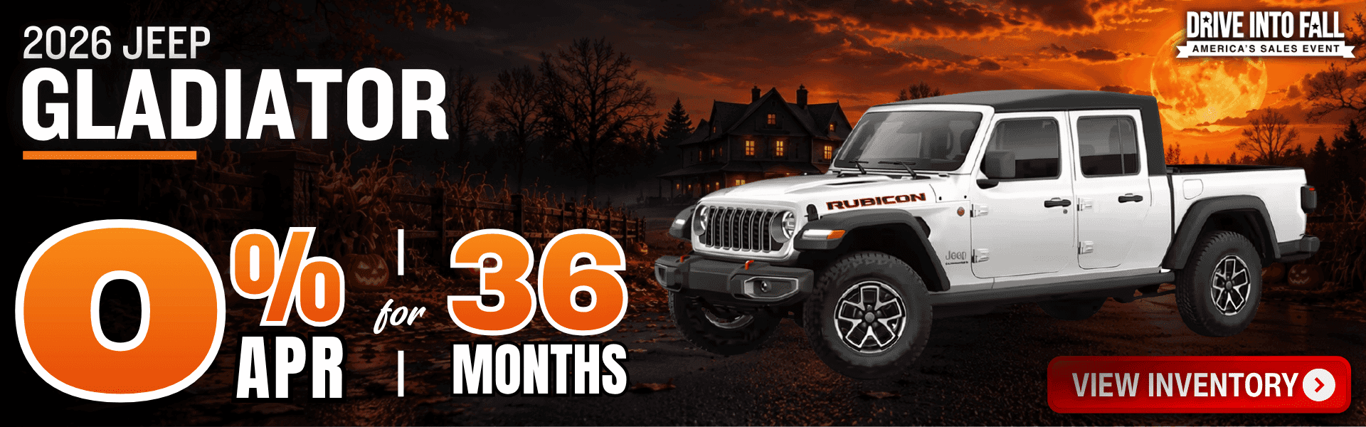 jeep gladiator finance offer october 2026