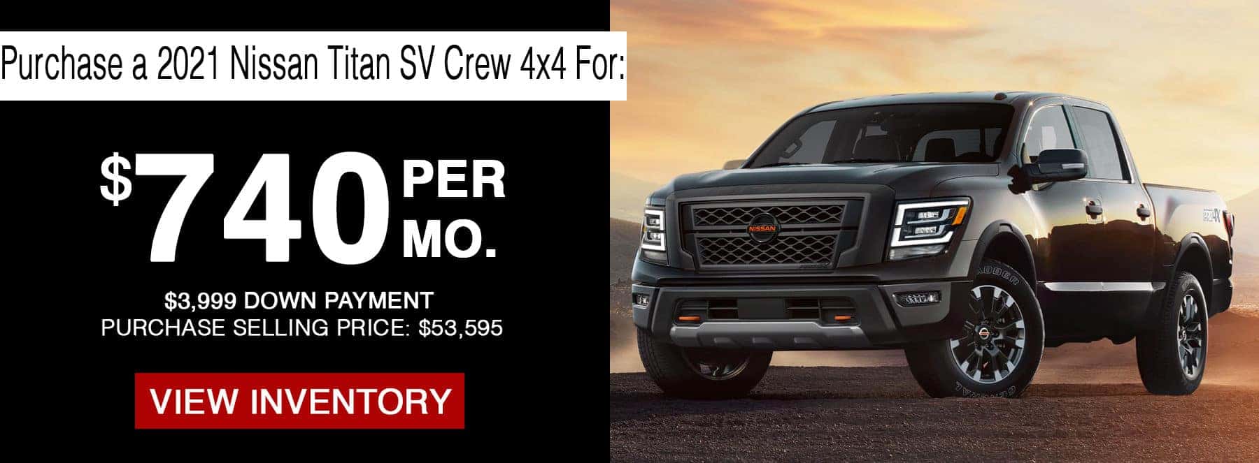 Nissan Titan Jan 2022 Banner
