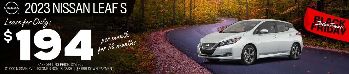 2023 NISSAN LEAF S VRP BANNER BlackFriday23