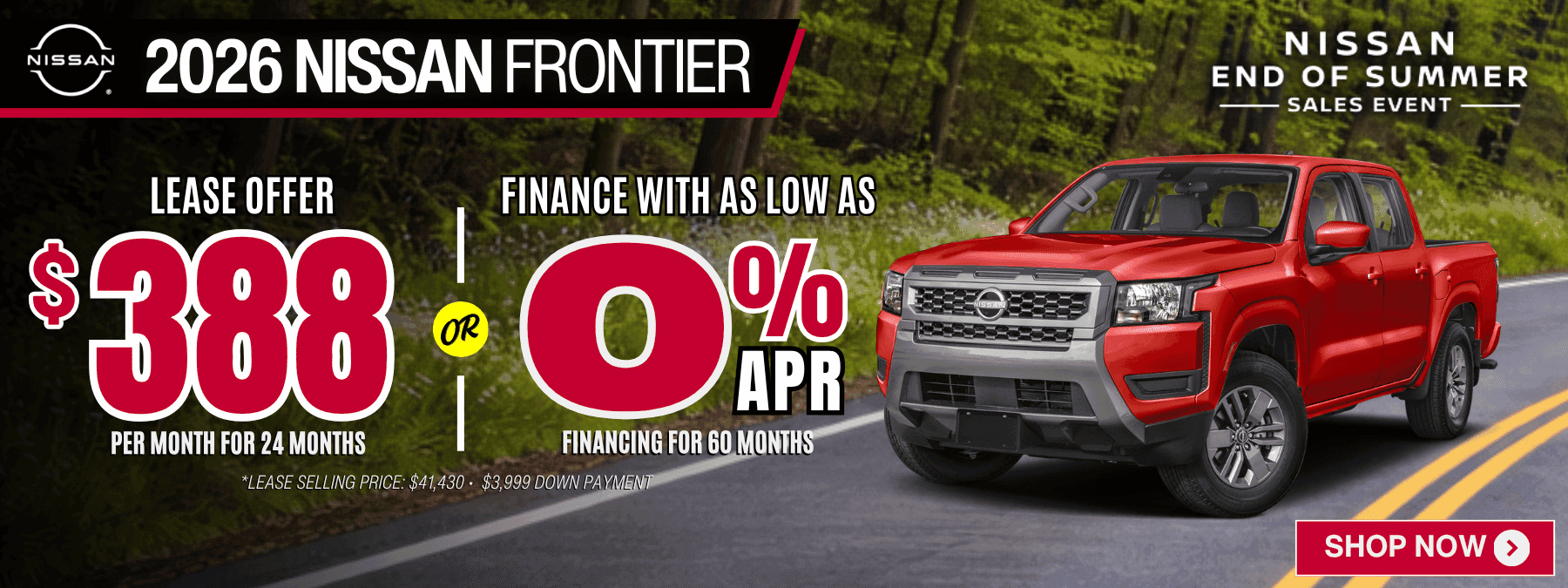 nissan frontier offer