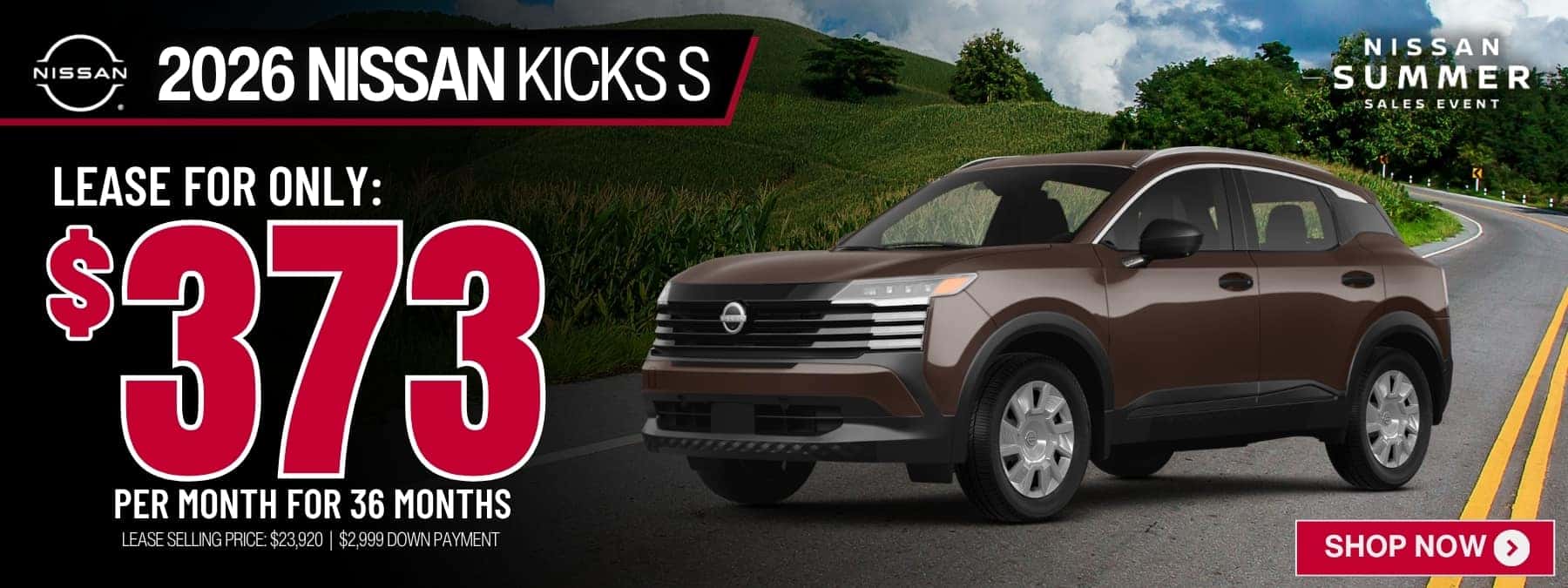 2026 nissan kicks lease offer