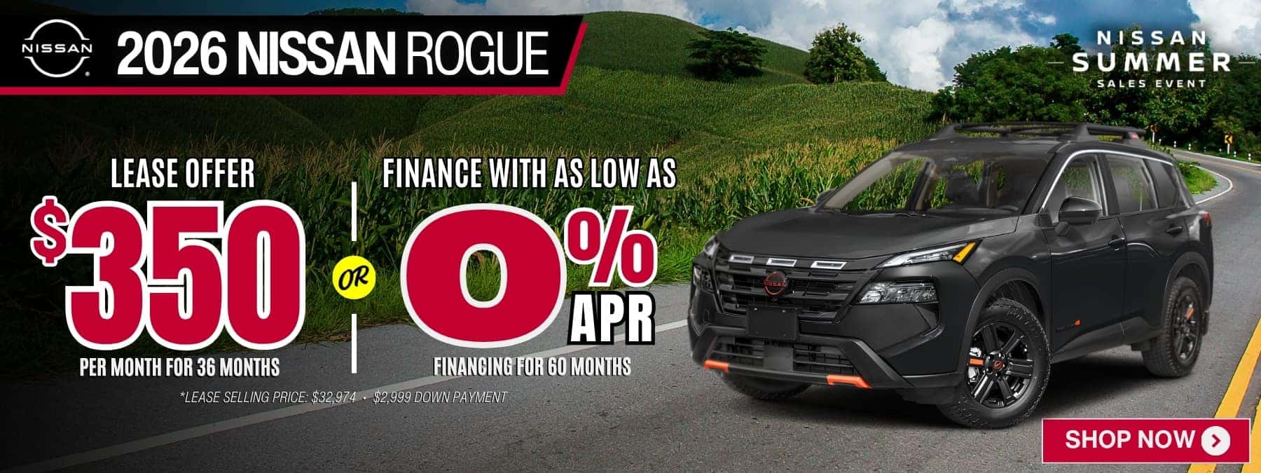 2026 nissan rogue lease finance offer
