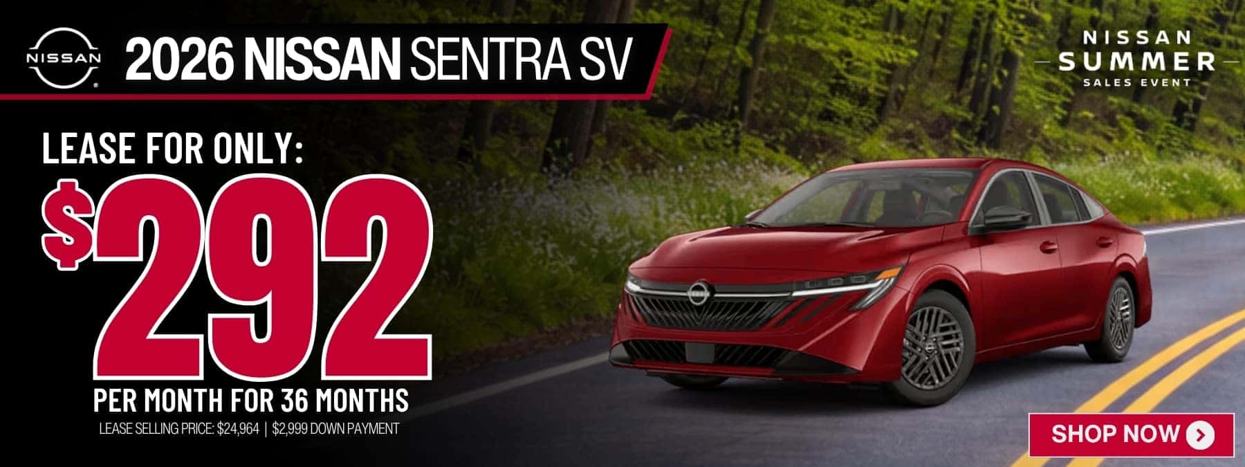2026 nissan sentra lease finance offer